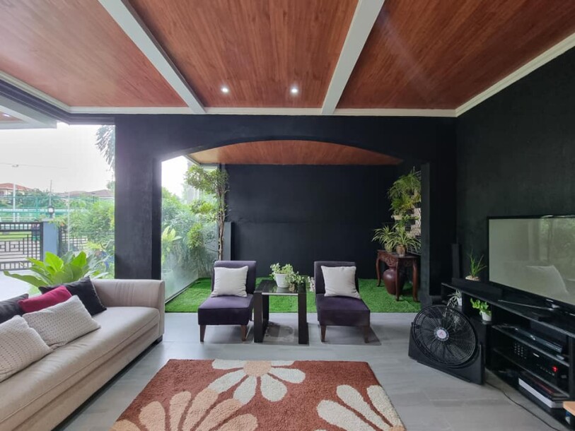 Elegant Mediterranean High Ceiling House and Lot with Wide Open Space Garden Area-7