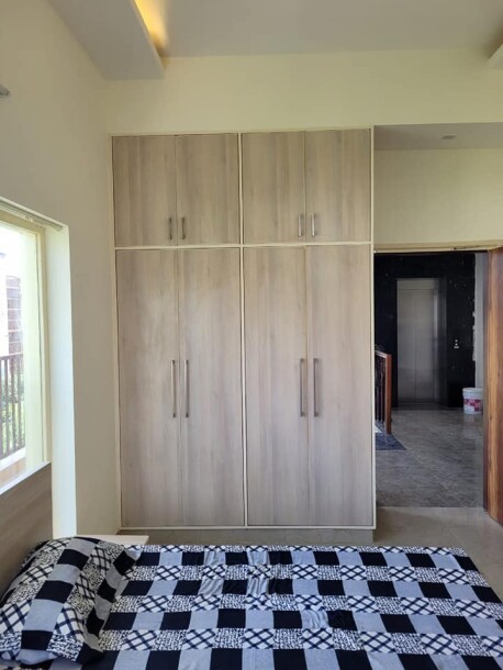 1RK fully furnished with double bed with mattress, almirah, kitchen chimney, chair and table.-1